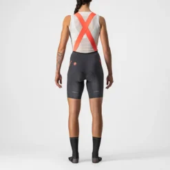 Castelli Velocissima 3 Women's Bib Shorts - Dark Grey/Brilliant Pink -Sportful Shop CS220500301 2