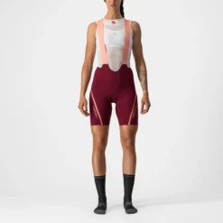 Castelli Velocissima 3 Women's Bib Shorts - Bordeaux/Blush -Sportful Shop CS220504211 1
