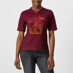 Castelli Trail Tech Women's Technical T-Shirt - Barbaresco Red 7 Castelli Trail Tech Women's Technical T-Shirt - Barbaresco Red -Sportful Shop CS220540911 1