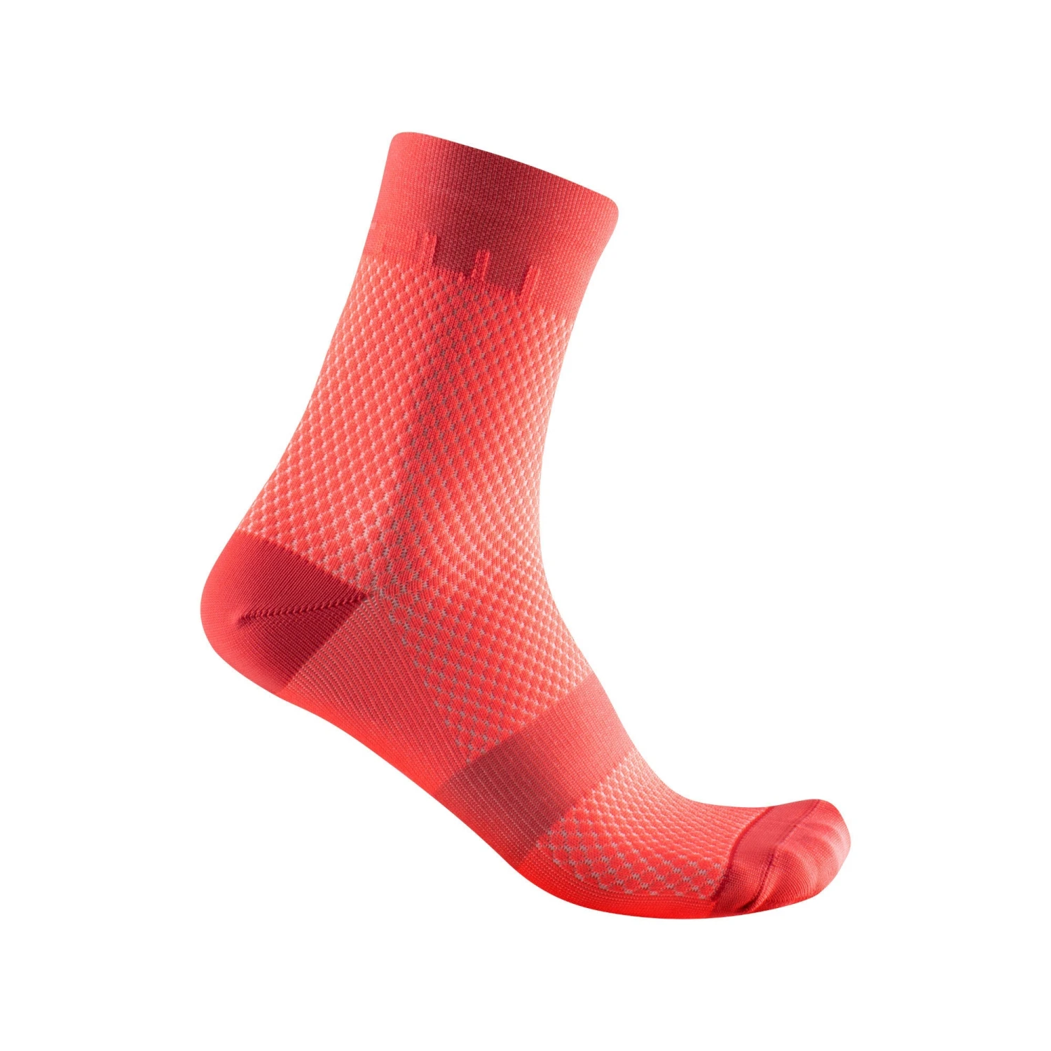 Castelli Velocissima 12 Women's Socks - Bordeaux/Blush 5 Castelli Velocissima 12 Women's Socks - Bordeaux/Blush - Image 3