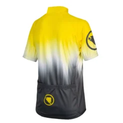 Endura Xtract Kid's Short Sleeve Jersey - Hi-Viz Yellow 6 Endura Xtract Kid's Short Sleeve Jersey - Hi-Viz Yellow -Sportful Shop E7154YV back lg