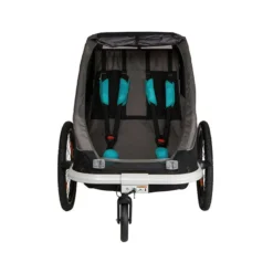 Hamax Traveller Twin Child Bike Trailer - Black/Grey -Sportful Shop HAM400057 3