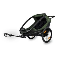 Hamax Outback Twin Reclining Child Trailer - Navy/White -Sportful Shop HAM400062 1
