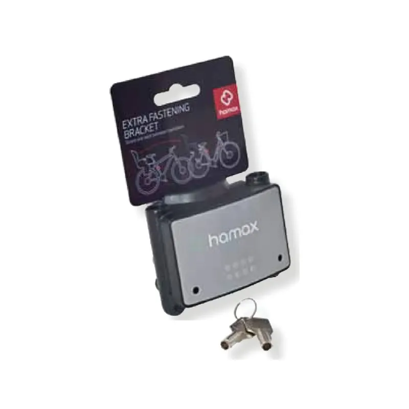 Hamax Extra Fastening Bracket - Grey/Black - Lockable 3 Hamax Extra Fastening Bracket - Grey/Black - Lockable