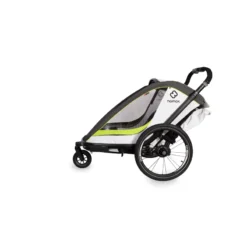 Hamax Breeze Single Child Bike Trailer - White/Green -Sportful Shop HAMBRCHT 59814 02