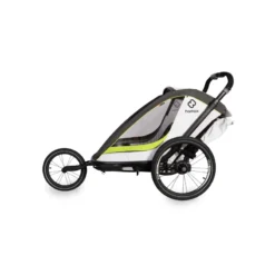 Hamax Breeze Twin Child Bike Trailer - White/Green -Sportful Shop HAMBRTWT 59810 05