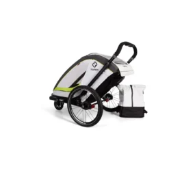 Hamax Breeze Twin Child Bike Trailer - White/Green -Sportful Shop HAMBRTWT 59810 09