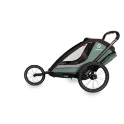 Hamax Cocoon Single Child Bike Trailer - Green/Black -Sportful Shop HAMCOCHT 59818 01