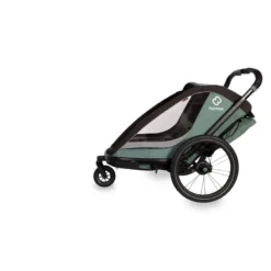 Hamax Cocoon Single Child Bike Trailer - Green/Black -Sportful Shop HAMCOCHT 59818 02