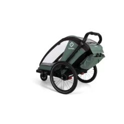 Hamax Cocoon Single Child Bike Trailer - Green/Black -Sportful Shop HAMCOCHT 59818 04