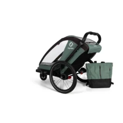 Hamax Cocoon Twin Child Bike Trailer - Green/Black -Sportful Shop HAMCOTWT 59816 10