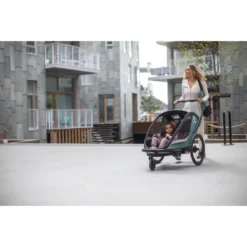 Hamax Cocoon Twin Child Bike Trailer - Green/Black -Sportful Shop HAMCOTWT 59816 12
