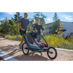 Hamax Cocoon Twin Child Bike Trailer - Green/Black -Sportful Shop HAMCOTWT 59816 14