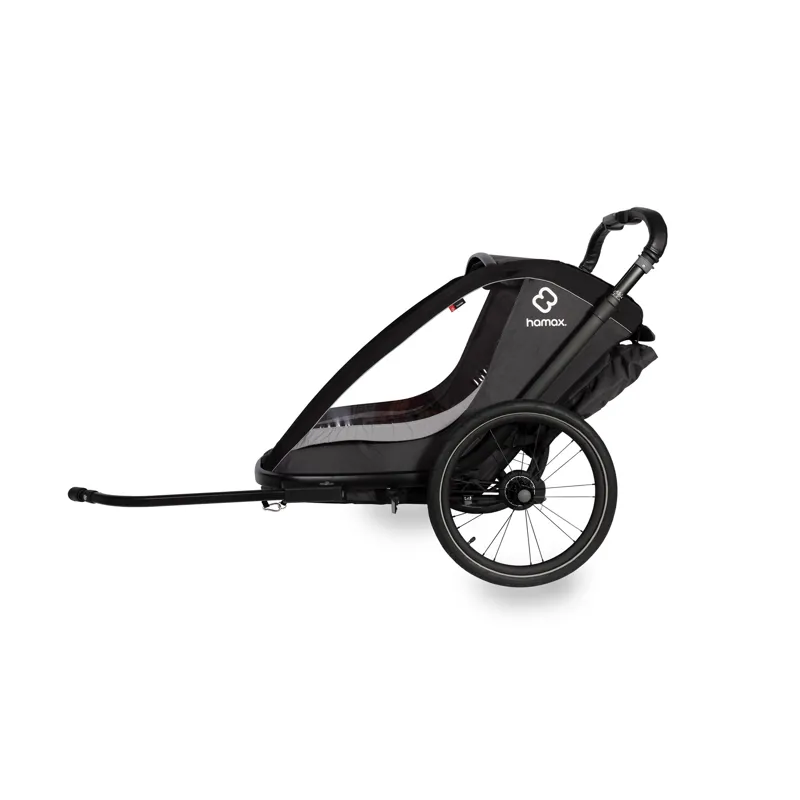 Hamax Cocoon Twin Child Bike Trailer - Grey/Black 14 Hamax Cocoon Twin Child Bike Trailer - Grey/Black - Image 12