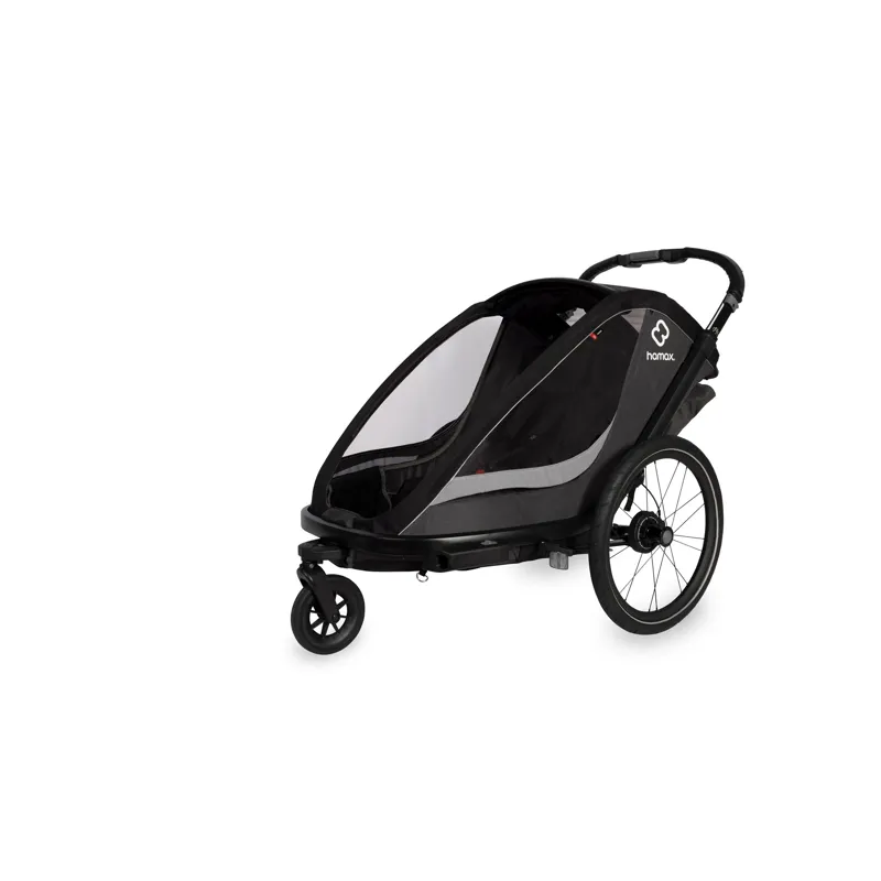 Hamax Cocoon Twin Child Bike Trailer - Grey/Black 9 Hamax Cocoon Twin Child Bike Trailer - Grey/Black - Image 7