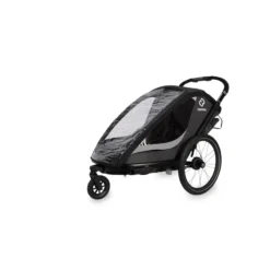 Hamax Cocoon Twin Child Bike Trailer - Grey/Black
