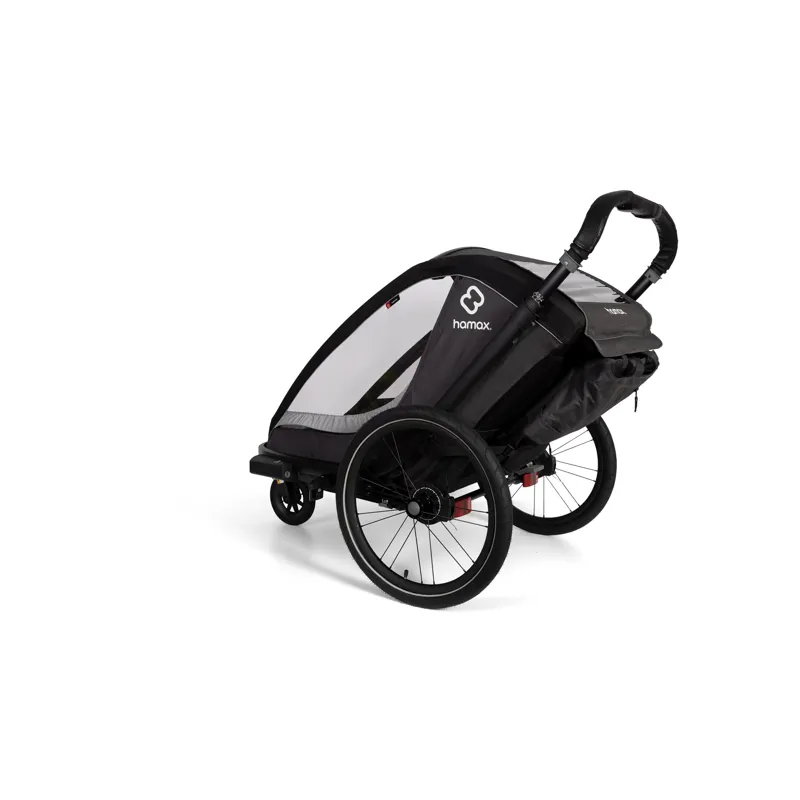 Hamax Cocoon Twin Child Bike Trailer - Grey/Black 10 Hamax Cocoon Twin Child Bike Trailer - Grey/Black - Image 8