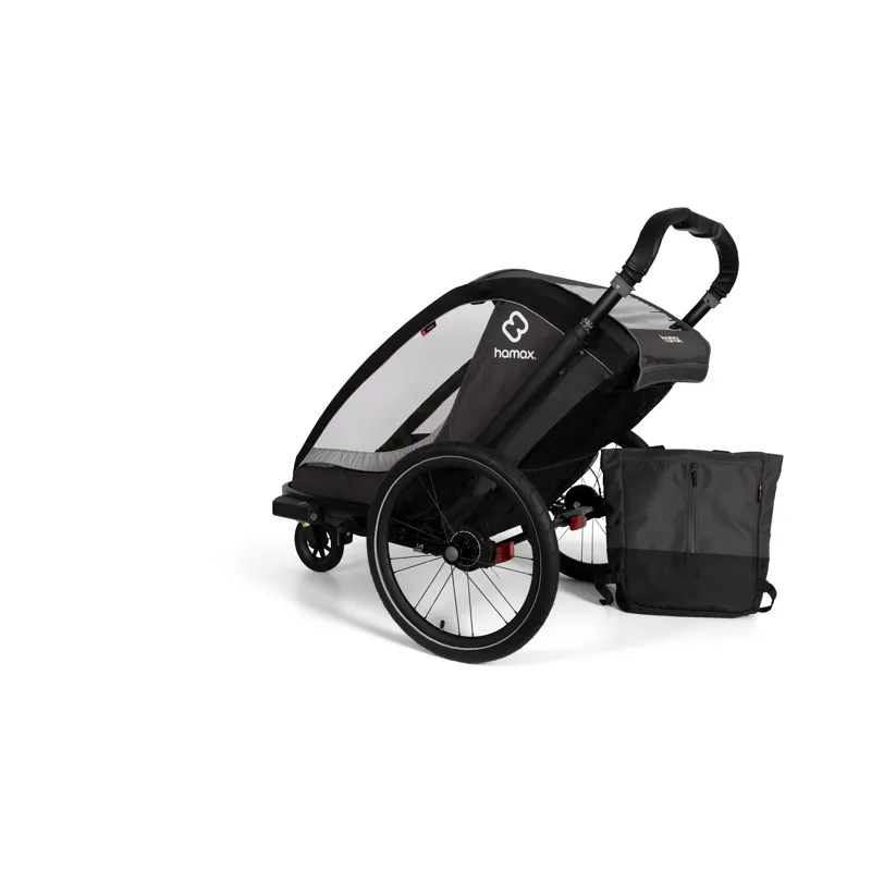 Hamax Cocoon Twin Child Bike Trailer - Grey/Black 11 Hamax Cocoon Twin Child Bike Trailer - Grey/Black - Image 9