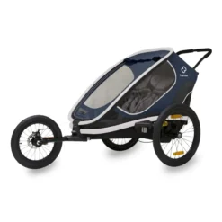Hamax Outback Twin Reclining Child Trailer - Navy/White -Sportful Shop HAMOBR 59812 01