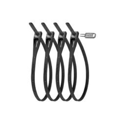Hiplok Z-Lok Armoured Reuseable Tie Pack Of 4 - Black - 40cm