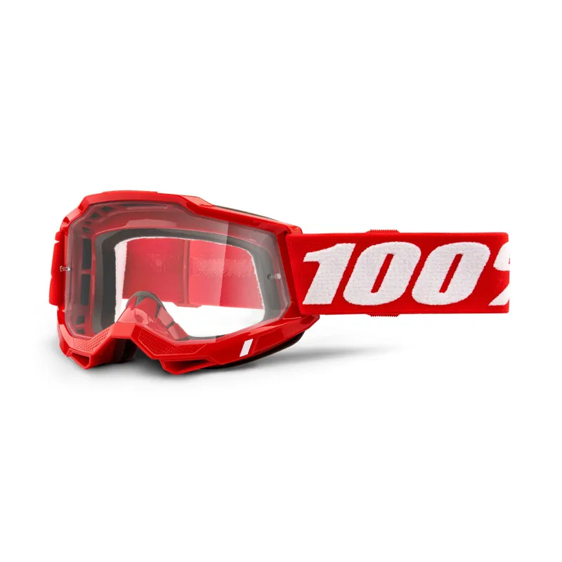 100 Accuri 2 OTG MTB Goggles - Red/Clear Lens 7 100 Accuri 2 OTG MTB Goggles - Red/Clear Lens - Image 5