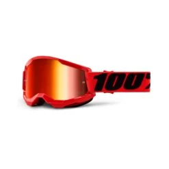 100 Percent Strata 2 MTB Goggles - Masego/Red Mirror Lens -Sportful Shop HP 50421 251 03 3