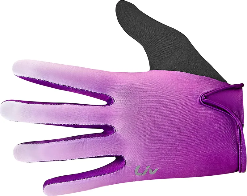 Liv Race Day Women's Long Finger Gloves - Purple/White 3 Liv Race Day Women's Long Finger Gloves - Purple/White