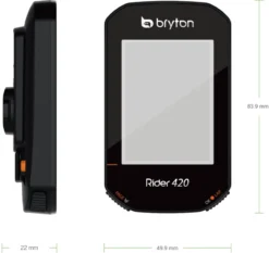 Bryton Rider 420T GPS Cycle Computer Bundle With Cadence / Heart Rate -Sportful Shop PRODUCT 420 P15 dimension.3706683