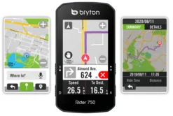 Bryton Rider 750T GPS Cycle Computer Bundle - Speed/Cadence/Heart Rate