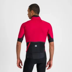 Sportful Fiandre Pro Short Sleeve Men's Windproof Jacket - Red Rumba -Sportful Shop SF19501REDRumba2