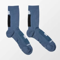 Sportful Merino Wool 18 Men's Socks - Blue Sea/Black