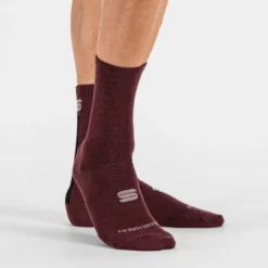 Sportful Merino Wool 18 Men's Socks - Raspberry/Black 14 Sportful Merino Wool 18 Men's Socks - Raspberry/Black -Sportful Shop SF19524RSBBLK3