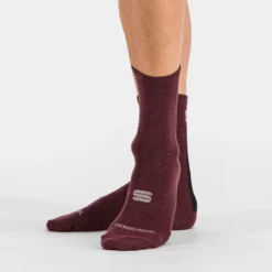 Sportful Merino Wool 18 Men's Socks - Raspberry/Black 11 Sportful Merino Wool 18 Men's Socks - Raspberry/Black -Sportful Shop SF19524RSBBLK4