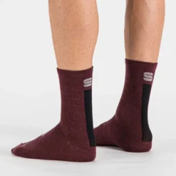 Sportful Merino Wool 18 Men's Socks - Raspberry/Black 15 Sportful Merino Wool 18 Men's Socks - Raspberry/Black -Sportful Shop SF19524RSBBLK6