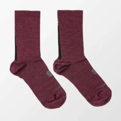 Sportful Wool Women's 16 Socks - Red Wine/Black
