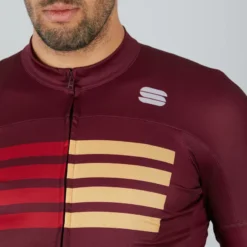 Sportful Wire Short Sleeve Jersey - Red Wine/Red Rumba/Gold -Sportful Shop SF20008REDWineREDRumbaGLD 4