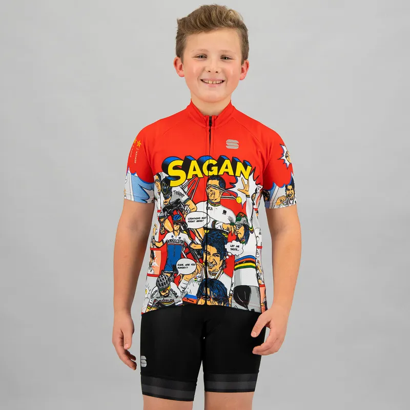 Sportful Super Peter Kids Short Sleeve Jersey - Black 4 Sportful Super Peter Kids Short Sleeve Jersey - Black - Image 2
