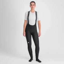 Sportful Classic Women's Bib Tights - Black/Pompelmo -Sportful Shop SF20536BLK1 1