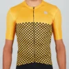Sportful Checkmate Short Sleeve Jersey - Yellow -Sportful Shop SF21007YEL 1