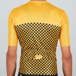 Sportful Checkmate Short Sleeve Jersey - Yellow -Sportful Shop SF21007YEL 2