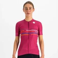 Sportful Vélodrome Women's Short Sleeve Jersey - Berry Blue