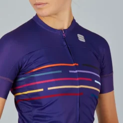 Sportful Velodrome Womens Short Sleeve Jersey - Violet -Sportful Shop SF21032PUR 4