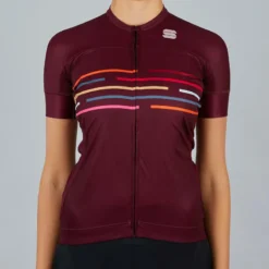 Sportful Velodrome Womens Short Sleeve Jersey - Red Wine 17 Sportful Velodrome Womens Short Sleeve Jersey - Red Wine -Sportful Shop SF21032REDWine 1