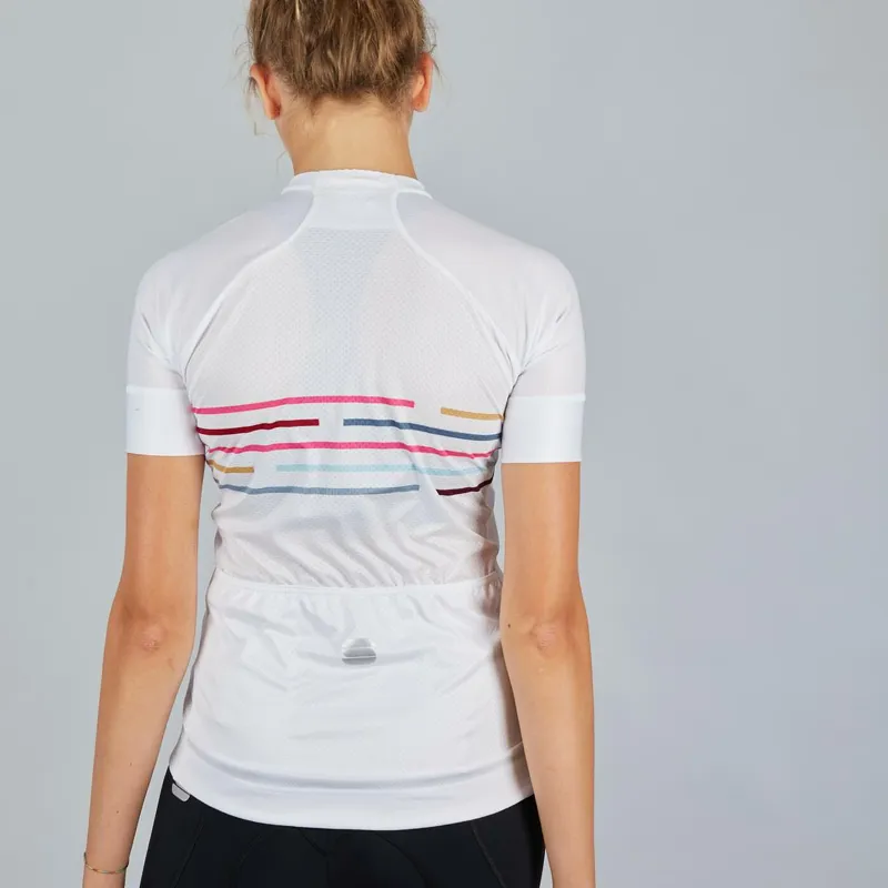 Sportful Velodrome Womens Short Sleeve Jersey - White 4 Sportful Velodrome Womens Short Sleeve Jersey - White - Image 2