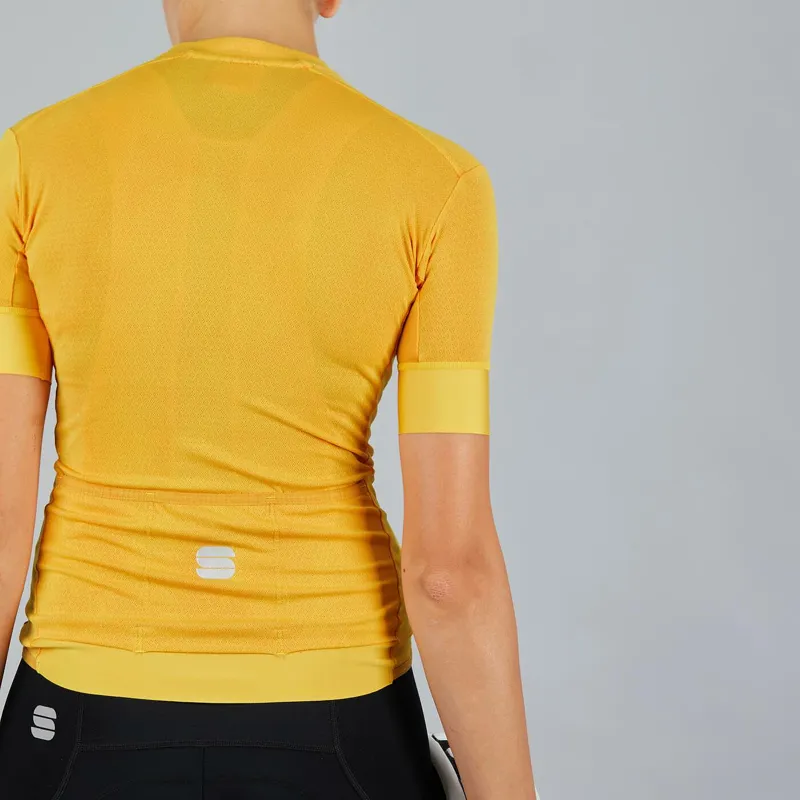 Sportful Monocrom Womens Short Sleeve Jersey - Yellow 3 Sportful Monocrom Womens Short Sleeve Jersey - Yellow