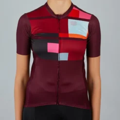 Sportful Idea Womens Short Sleeve Jersey - Red Wine -Sportful Shop SF21082REDWine 1