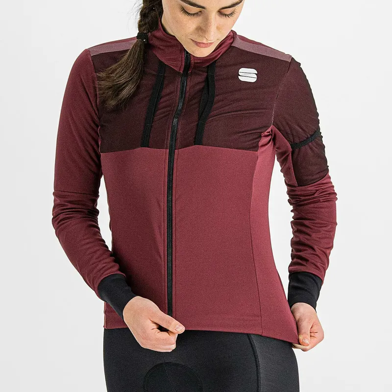 Sportful Supergiara Women's Windproof Jacket - Red Wine 5 Sportful Supergiara Women's Windproof Jacket - Red Wine - Image 3
