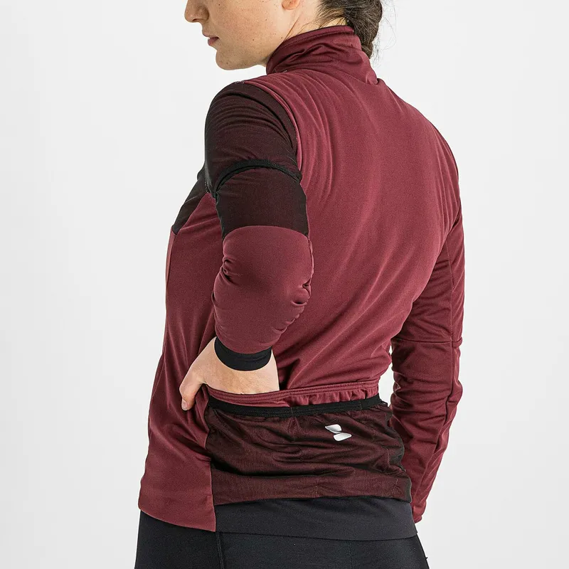 Sportful Supergiara Women's Windproof Jacket - Red Wine 3 Sportful Supergiara Women's Windproof Jacket - Red Wine