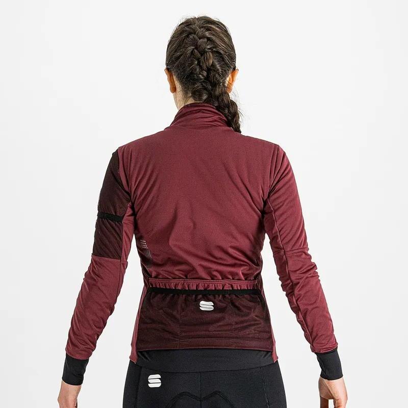 Sportful Supergiara Women's Windproof Jacket - Red Wine 4 Sportful Supergiara Women's Windproof Jacket - Red Wine - Image 2