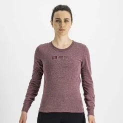 Sportful Giara Women's Long Sleeve Technical T-Shirt - Golden Oak -Sportful Shop SF21513REDWine